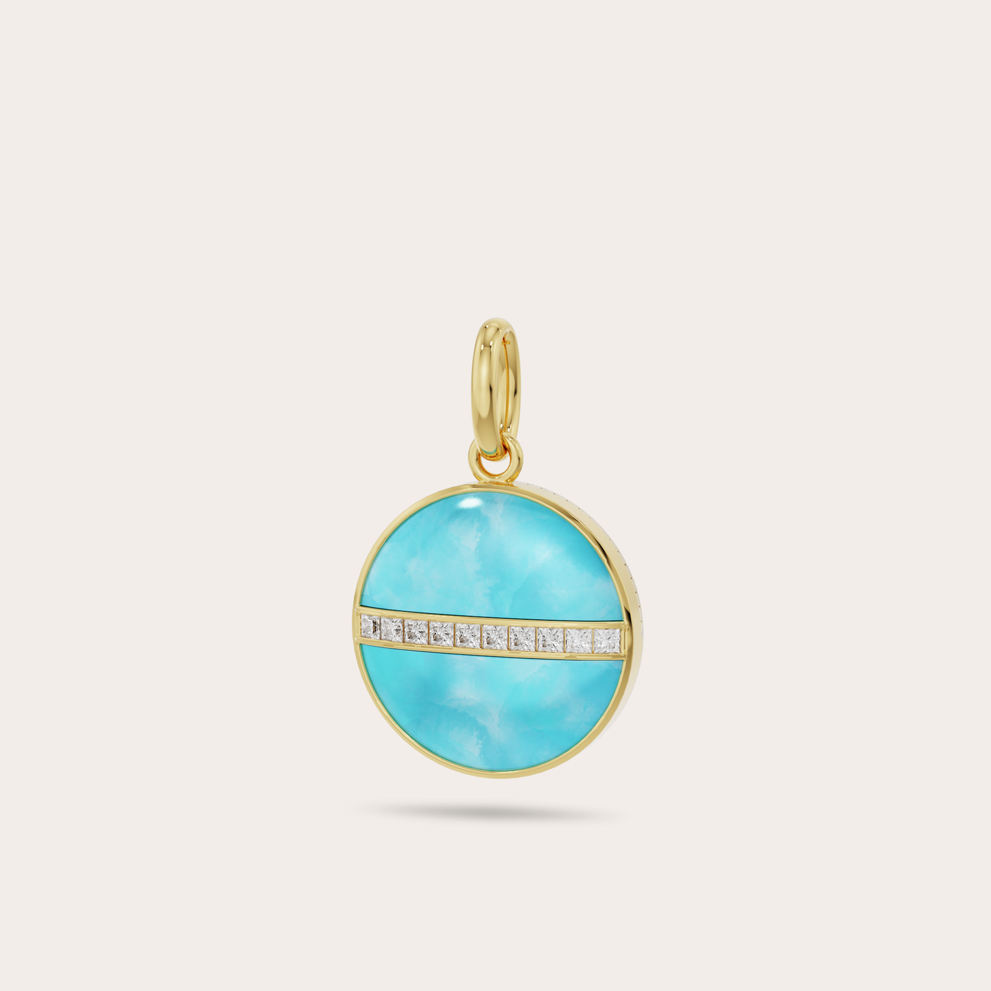 Turquoise + Diamond Universe Pendant